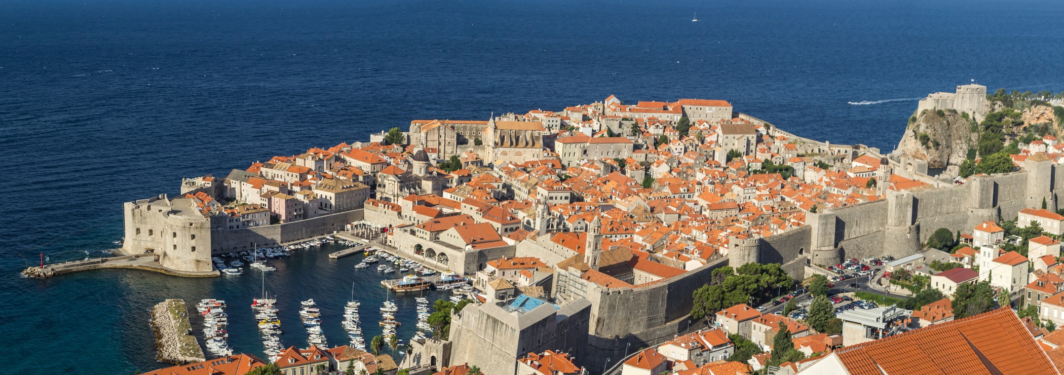 Dubrovnik Old Town and the Adriatic coast